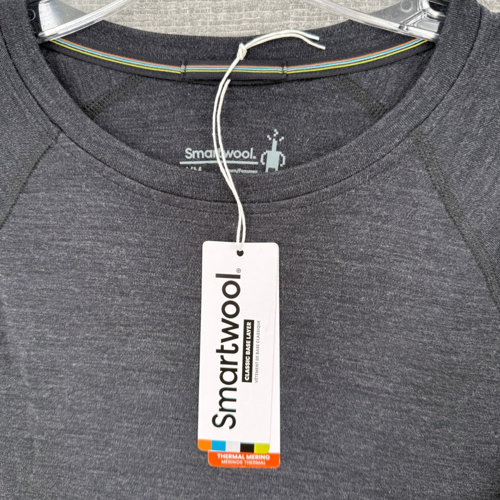 Smartwool Classic Thermal Merino Wool Base Layer Women M Charcoal Heather - Picture 3 of 13